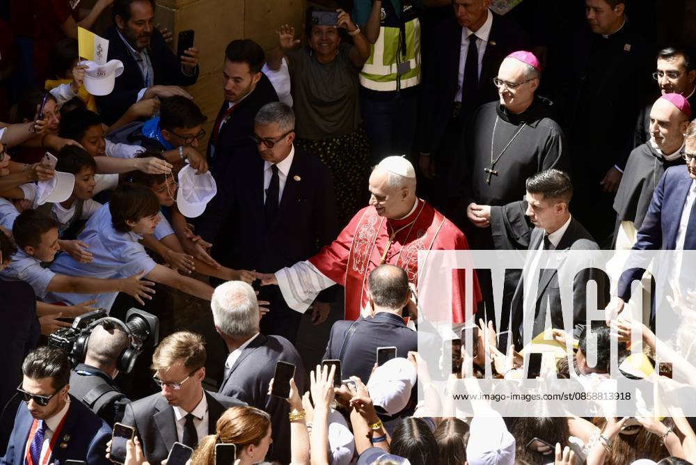Pope Leo XIV presides the Prayer of the Holy Rosary at the Abbey of Montserrat Pope Leo XIV on his arrival at the celebration of the prayer of the Holy Rosary, on June 10, 2026, at the Abbey of Our Lady of Montserrat, Barcelona, Catalonia Spain This act of Marian piety is part of the acts that the Pontiff performs during his apostolic journey to Spain that began in Madrid on June 8 10 JUNE 2026 Barcelona, Catalonia Barcelona, Catalonia Catalonia Spain