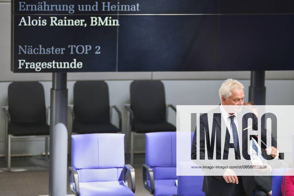 German Bundestag 82 Bundestag session Alois Rainer, take part in Question Time