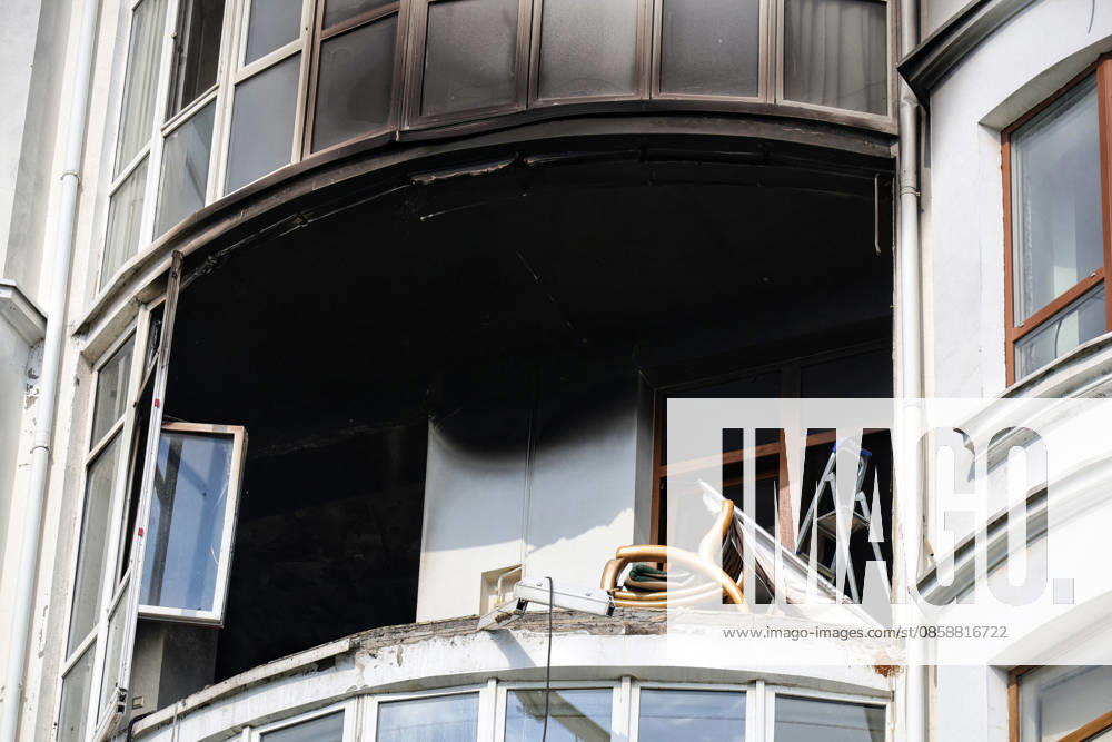 Russian Drone Strike Damages Housing - Odesa A balcony of a multi-storey residential building damaged in a Russian drone attack on Odesa, Ukraine, on June 10, 2026. The Russian army attacked the city with strike drones. Residential buildings were damaged in the attack. Three people were injured, including two children Photo by Nina Liashonok Ukrinform ABACAPRESS.COM Odesa Ukraine