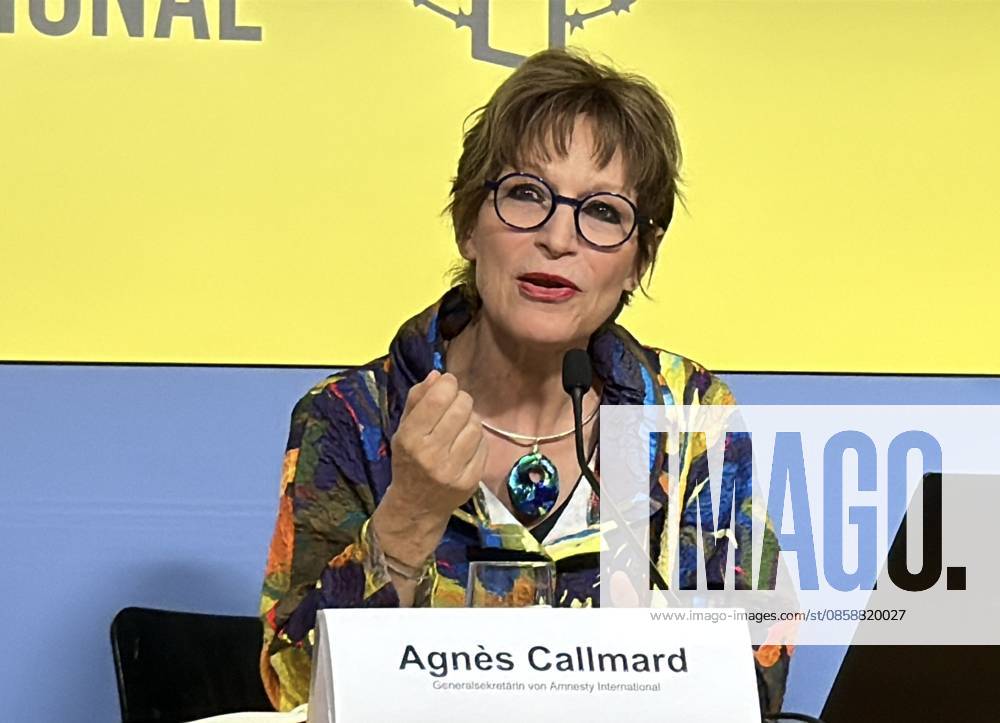 Amnesty International’s Secretary General Agnes Callamard BERLIN, GERMANY - JUNE 10: Amnesty International’s Secretary General Agnes Callamard delivers a speech during a press conference in Berlin, Germany on June 10, 2026. Erbil Basay Anadolu Berlin Germany. Editorial use only. Please get in touch for any other usage.