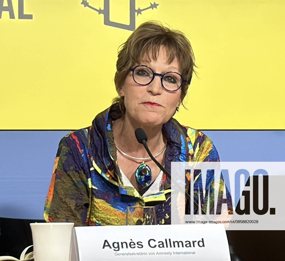 Amnesty International’s Secretary General Agnes Callamard BERLIN, GERMANY - JUNE 10: Amnesty International’s Secretary General Agnes Callamard delivers a speech during a press conference in Berlin, Germany on June 10, 2026. Erbil Basay Anadolu Berlin Germany. Editorial use only. Please get in touch for any other usage.