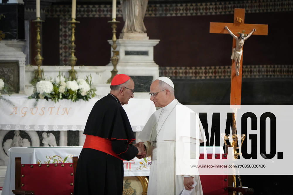 Pope Leo XIV meets with diocesan charity and assistance organizations in the Raval Pope Leo XIV together with the Archbishop of Barcelona, Juan José Omella i , holds an ecclesial meeting with diocesan charity and assistance organizations in the Church of St. Augustine, located in the neighborhood of El Raval, on June 10, 2026, in Barcelona, Catalunya Espana This social event serves as a platform to deliver a speech in support of vulnerable groups and to support the humanitarian work carried out by organizations such as Caritas and various grassroots religious communities with people at risk of exclusion The meeting brings together representatives of some 90 institutions 10 JUNE 2026 POOL POPE LEÓN XIV BARCELONA EL RAVAL CARIDAD SAN AGUSTÍN