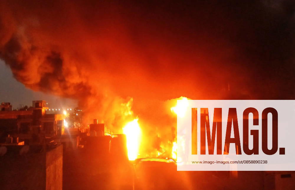Fire brigade personnel extinguish a fire that reportedly broke out due to a short circuit at the S.S. Furniture Sofa Home factory in the Sahibabad Industrial Area , on June 10, 2026 in Ghaziabad, India. The blaze gutted furniture stored in the factory and destroyed a car and a motorcycle. (Photo by Sakib Ali Hindustan Times ) Massive Fire Engulfed Furniture Factory In Ghaziabad’s Sahibabad Village