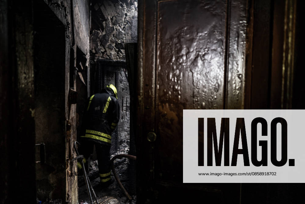 Ukrainian conflict KHARKIV, UKRAINE - JUNE 9: A firefighter inside a building hit by a drone in Kharkiv, Ukraine, on June 9, 2026. Kharkiv kharkiv Oblast Ukraine