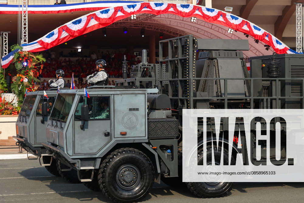 Philippines holds military parade to mark 128th Independence Day MANILA, PHILIPPINES - JUNE 12: The SPYDER Surface-to-air Missile Systems during a military parade marking the 128th anniversary of Independence Day, in Manila, Philippines, on June 12, 2026. The military parade, which is consisted of the Air Force, Army and Navy and other forces, features different weapons and military assets, including the Israel-made The SPYDER Surface-to-air Missile Systems and Sabrah light tanks. It comes at a time of heightened tensions between Beijing and Manila in the South China Sea. Daniel Ceng Anadolu Manila Philippines. Editorial use only. Please get in touch for any other usage.