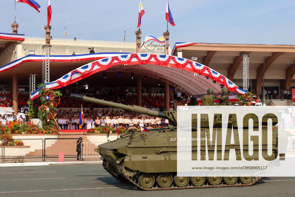 Philippines holds military parade to mark 128th Independence Day MANILA, PHILIPPINES - JUNE 12: A Sabrah light tank during a military parade marking the 128th anniversary of Independence Day, in Manila, Philippines, on June 12, 2026. The military parade, which is consisted of the Air Force, Army and Navy and other forces, features different weapons and military assets, including the Israel-made The SPYDER Surface-to-air Missile Systems and Sabrah light tanks. It comes at a time of heightened tensions between Beijing and Manila in the South China Sea. Daniel Ceng Anadolu Manila Philippines. Editorial use only. Please get in touch for any other usage.