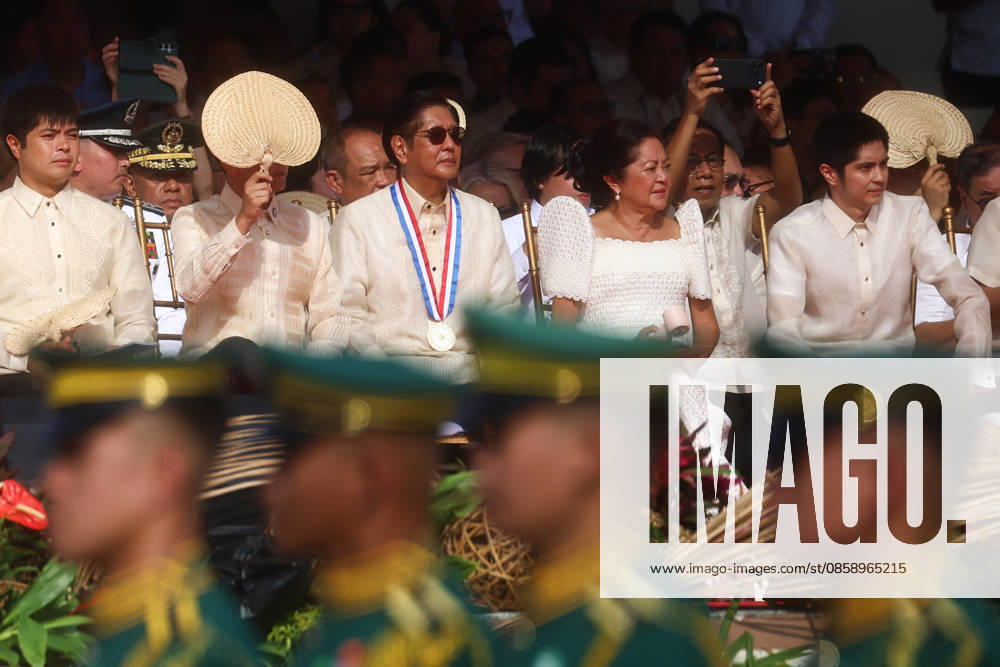 Philippines holds military parade to mark 128th Independence Day MANILA, PHILIPPINES - JUNE 12: Philippine President Ferdinand Bongbong Romualdez Marcos (3-L) and other senior officials inspect a military parade marking the 128th anniversary of Independence Day, in Manila, Philippines, on June 12, 2026. The military parade, which is consisted of the Air Force, Army and Navy and other forces, features different weapons and military assets, including the Israel-made The SPYDER Surface-to-air Missile Systems and Sabrah light tanks. It comes at a time of heightened tensions between Beijing and Manila in the South China Sea. Daniel Ceng Anadolu Manila Philippines. Editorial use only. Please get in touch for any other usage.
