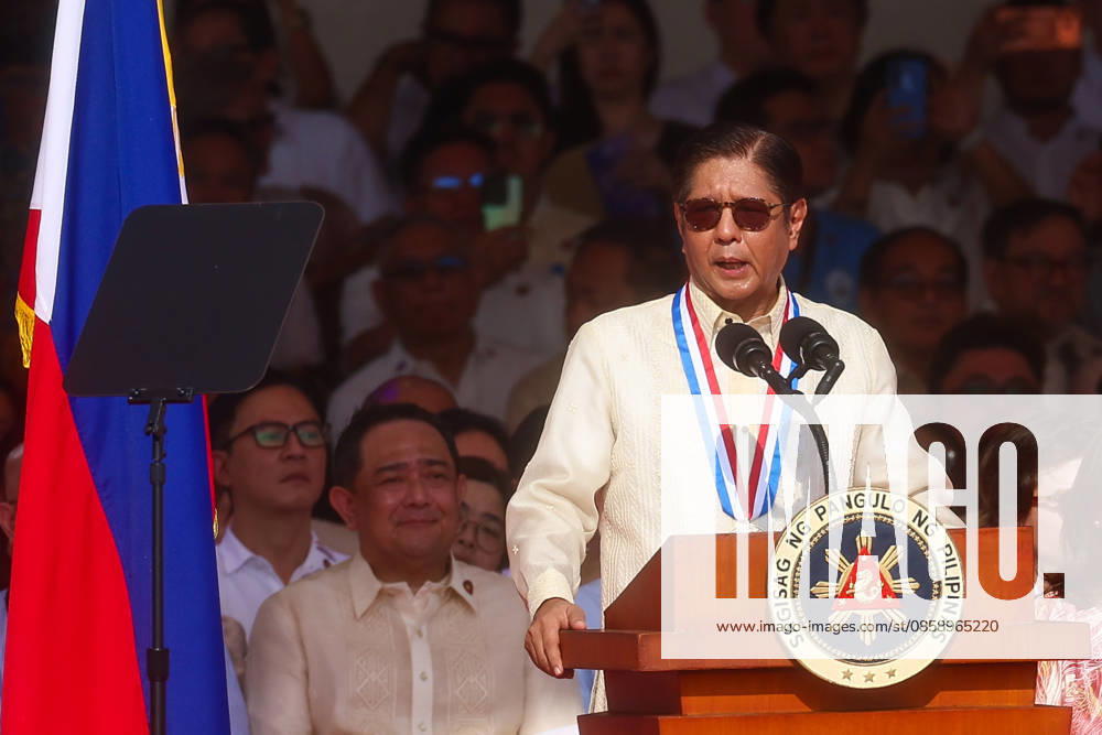 Philippines holds military parade to mark 128th Independence Day MANILA, PHILIPPINES - JUNE 12: Philippine President Ferdinand Bongbong Romualdez Marcos delivers a speech, ahead of a military parade marking the 128th anniversary of Independence Day, in Manila, Philippines, on June 12, 2026. The military parade, which is consisted of the Air Force, Army and Navy and other forces, features different weapons and military assets, including the Israel-made The SPYDER Surface-to-air Missile Systems and Sabrah light tanks. It comes at a time of heightened tensions between Beijing and Manila in the South China Sea. Daniel Ceng Anadolu Manila Philippines. Editorial use only. Please get in touch for any other usage.