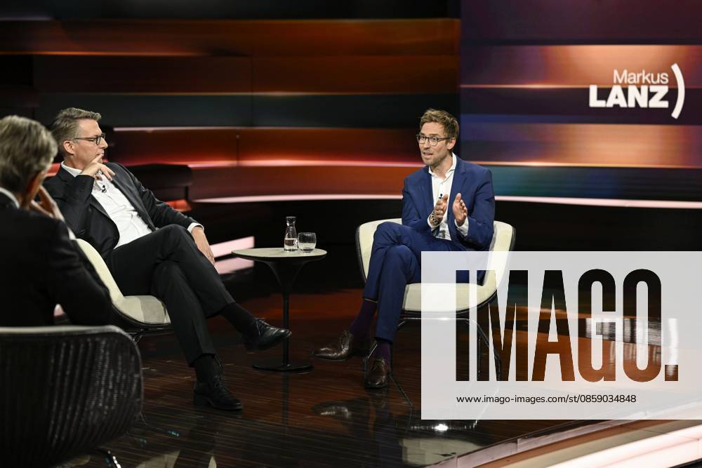 Talk round on Markus Lanz , ZDF 06 26 her Markus Lanz, Markus Blume and Veit Medick v li on June 10, 2026 in Markus Lanz , ZDF TV television talk show talk show Germany German German man men German CSU politicia