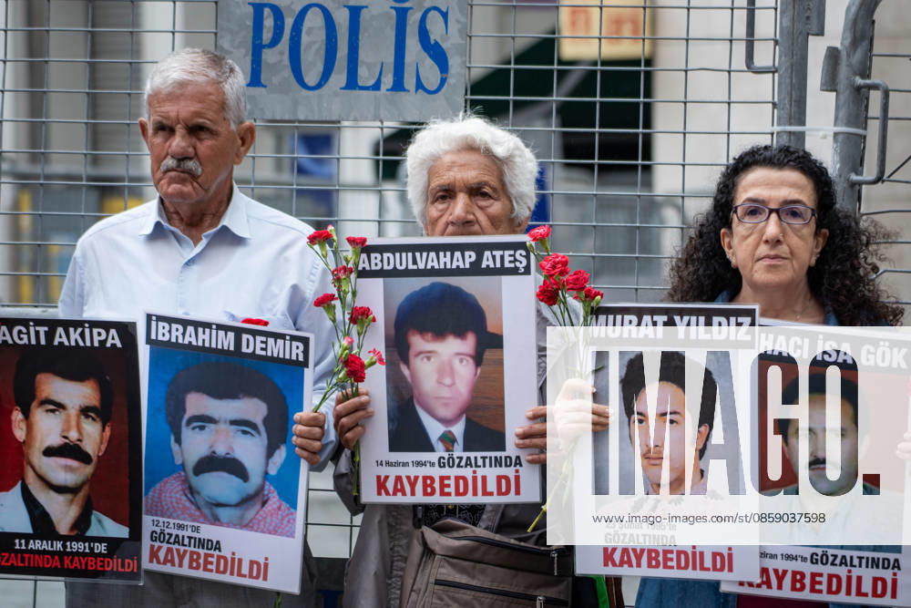 Relatives of the disappeared and human rights defenders gathered at Galatasaray Square in Istanbul during the 1107th weekly vigil of the Saturday Mothers People. In a statement, participants demanded truth and justice for Veysel Guney, who was executed on June 10, 1981, following a controversial military court trial after the 1980 coup in Turkey. The group highlighted that Guney s burial place has remained unknown for 45 years and called on authorities to disclose the location of his remains. Speakers emphasized that revealing the graves of those forcibly disappeared or whose bodies were concealed by state authorities is essential for memory, justice, and human dignity. The weekly gathering continu - ZUMAt171 20260613_zip_t171_014