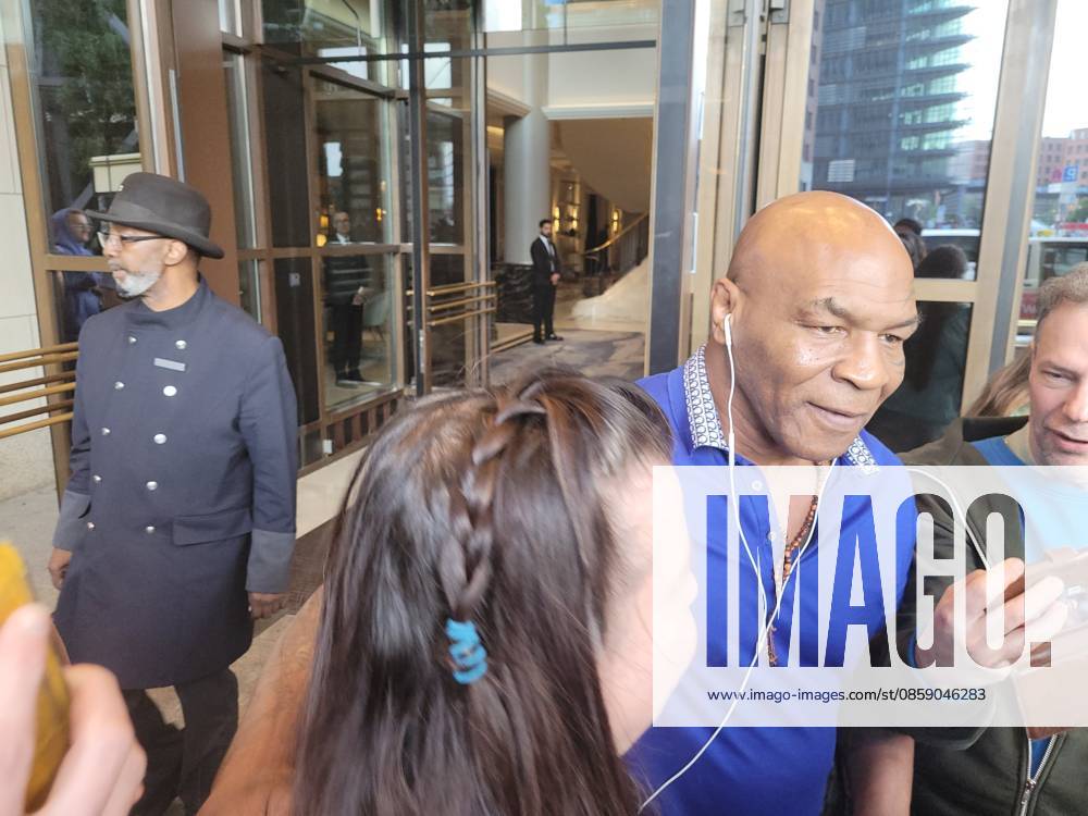 US boxing legend Mike Tyson leaving The Ritz Carlton hotel at Potsdamer Platz 13 06 2026