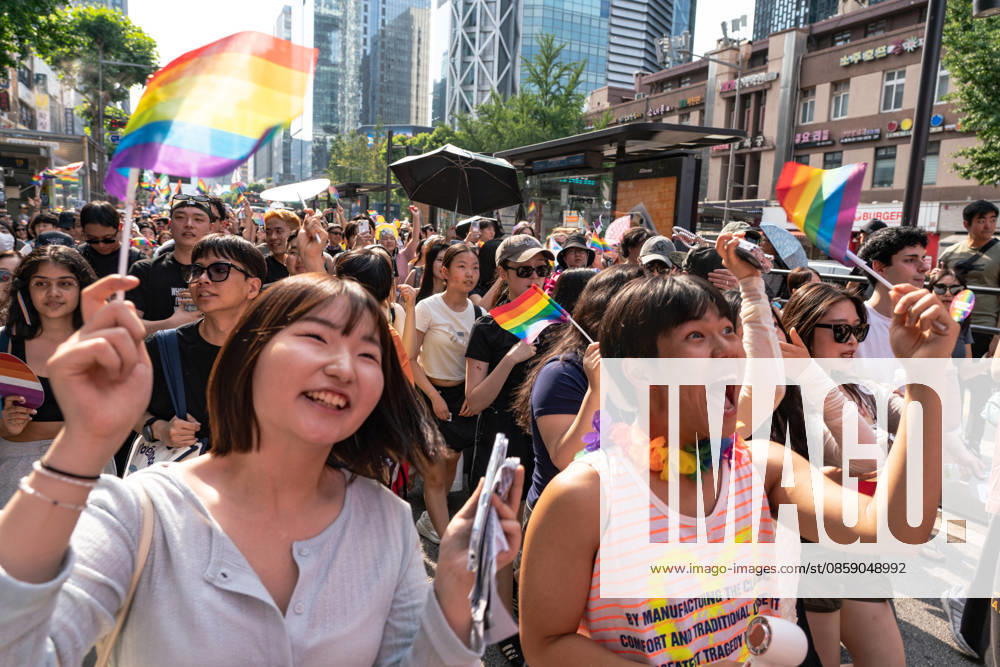 The 27th Seoul Queer Parade (SQP) in Seoul - 13 Jun 2026 Participants enjoy the performance during the Seoul Queer Parade. The 27th Seoul Queer Parade (SQP) was held in Seoul, South Korea. It is a public cultural event held downtown every year to promote LGBTQIA+ visibility, human rights, cultural enjoyment, and pride. Seoul South Korea