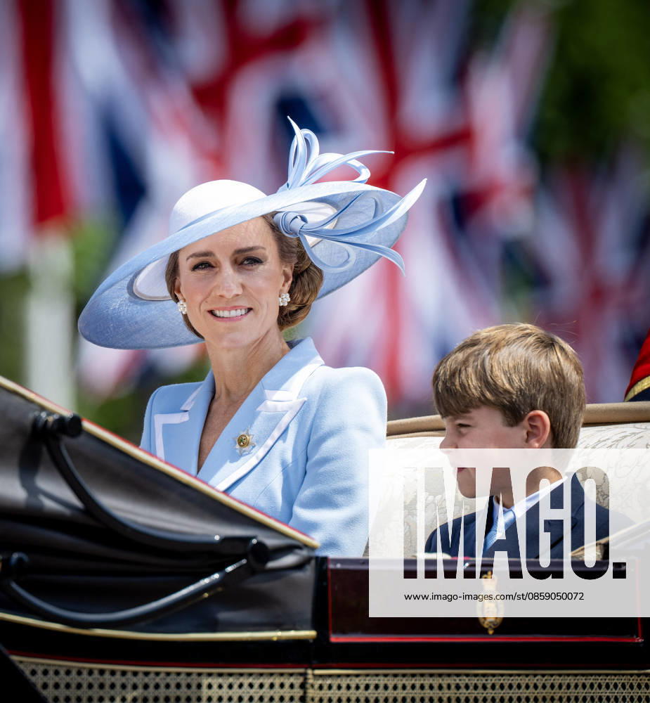 England The Kings Birthday Parade Trooping the Colour in London Catherine, Princess of Wales and Prince Louis Â