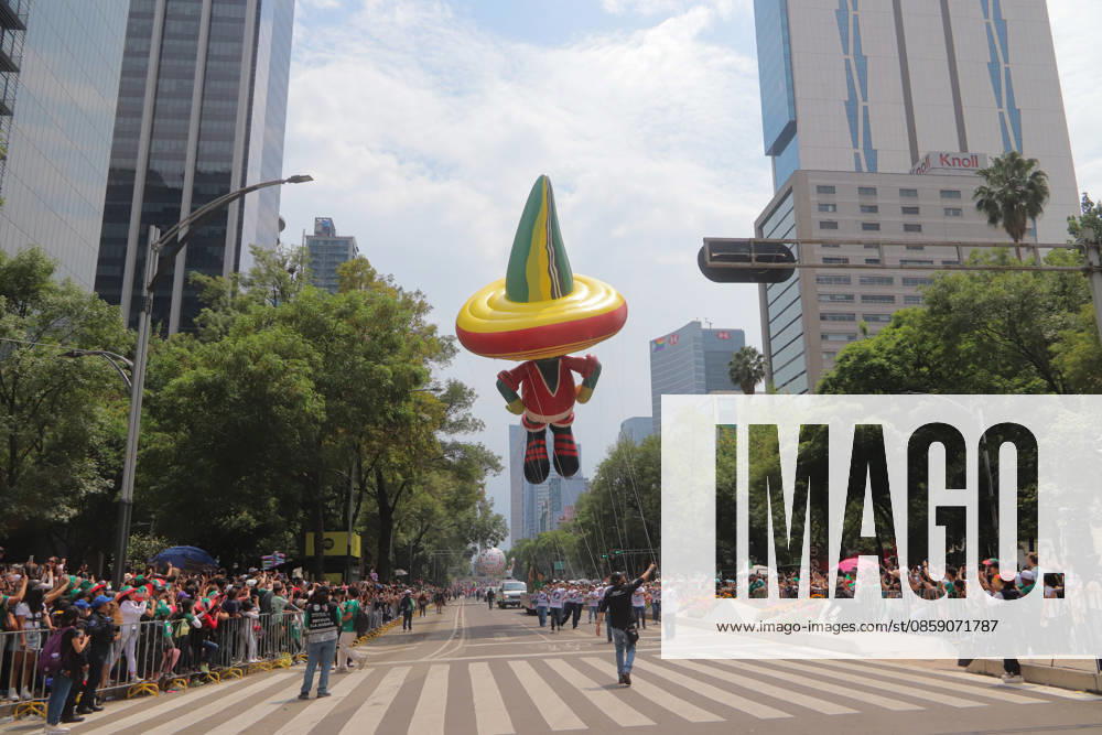A Pique parade balloon is seen during The Ball Returns HomeÃ¢â‚¬Â parade as part of 2026 FIFA World Cup on Paseo de la Reforma Avenue. on June 13, 2026 in Mexico City, Mexico. Mexico City Mexico - ZUMAe321 20260613_zia_e321_031
