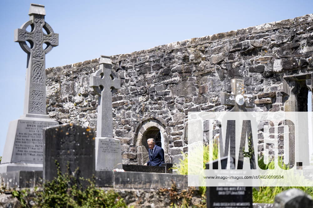 Prime Minister Mark Carney walks in the St Patrick Church cemetary in Aghagower, County Mayo, Ireland, on Sunday, June 14, 2026. Aghagower, County Mayo Ireland - ZUMAc35_ 20260614_zaf_c35_031