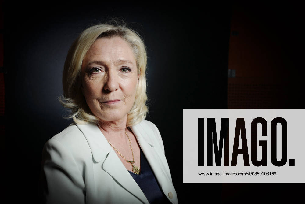Marine Le Pen On Dimanche En Politique - Paris President of Rassemblement National parliamentary group Marine Le Pen poses for pictures ahead of an interview for Dimanche En Politique on France 3 channel in Paris, France on June 14, 2026. Photo by Stephane Le Tellec ABACAPRESS.COM Paris France