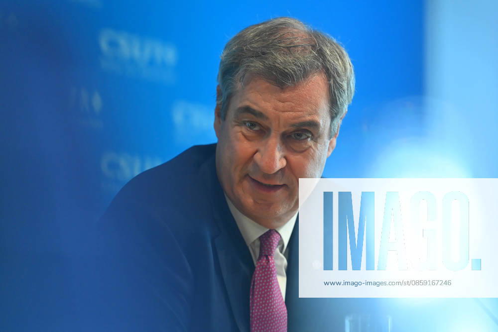 Markus SOEDER State Premier of Bavaria and CSU Chairman, single image, cropped single motif, portrait, portrait, portrait press conference following the board meeting of the CSU presidium at the CSU state leadership in Munich on 15 06 2026
