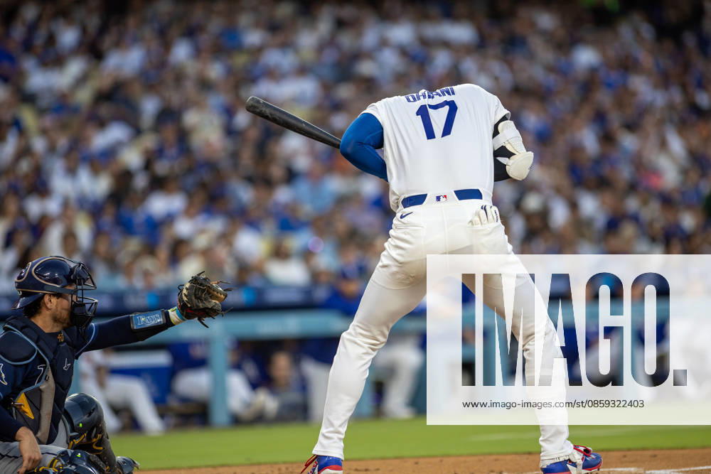 Shohei Ohtani 17 of the Los Angeles Dodgers during the second inning of a baseball game against the Tampa Bay Rays at Dodger Stadium on June 16, 2026 in Los Angeles, California. . Los Angeles USA - ZUMAa60_ 20260616_zaf_a60_013
