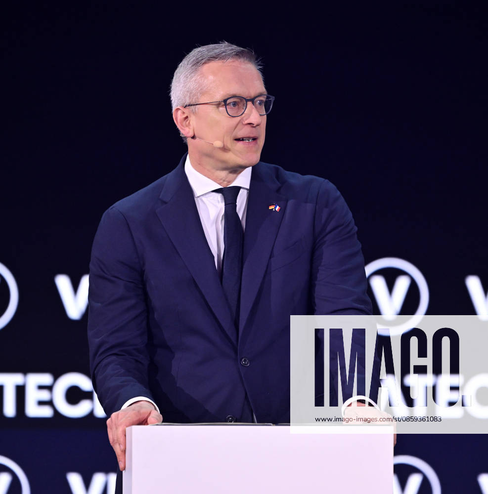 Paris VivaTech 2026 PARIS, FRANCE - JUNE 17: Karsten Wildberger, Federal Minister for Digitalization and Government Modernization of Germany, speaks during the 10th edition of the VivaTech technology startup and innovation fair at the Porte de Versailles exhibition center in Paris, France, on June 17, 2026. Mustafa Yalcin Anadolu Paris France. Editorial use only. Please get in touch for any other usage.