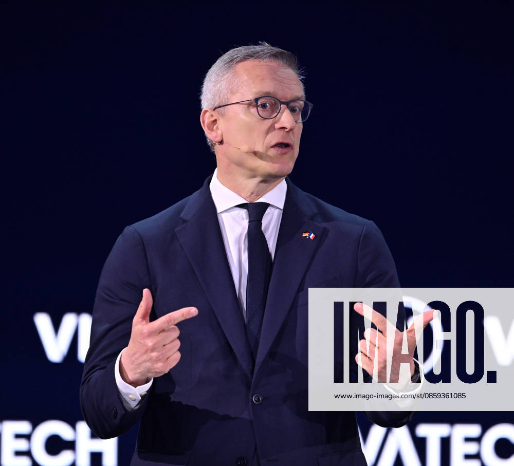 Paris VivaTech 2026 PARIS, FRANCE - JUNE 17: Karsten Wildberger, Federal Minister for Digitalization and Government Modernization of Germany, speaks during the 10th edition of the VivaTech technology startup and innovation fair at the Porte de Versailles exhibition center in Paris, France, on June 17, 2026. Mustafa Yalcin Anadolu Paris France. Editorial use only. Please get in touch for any other usage.