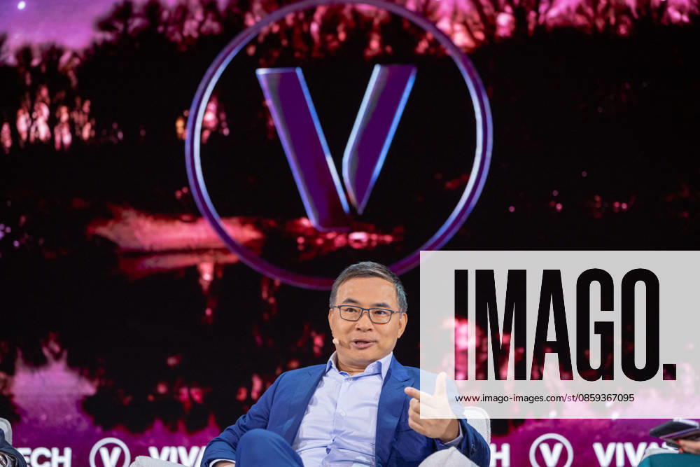 Vivatech 2026 - Lei Zhang CEO of Envision Group, Executive Chairman Lei Zhang on stage at the VivaTech technology startups and innovation fair at the Paris Expo Porte de Versailles, in Paris, France on June 17, 2026. Photo by Alexis Jumeau ABACAPRESS.COM Paris France
