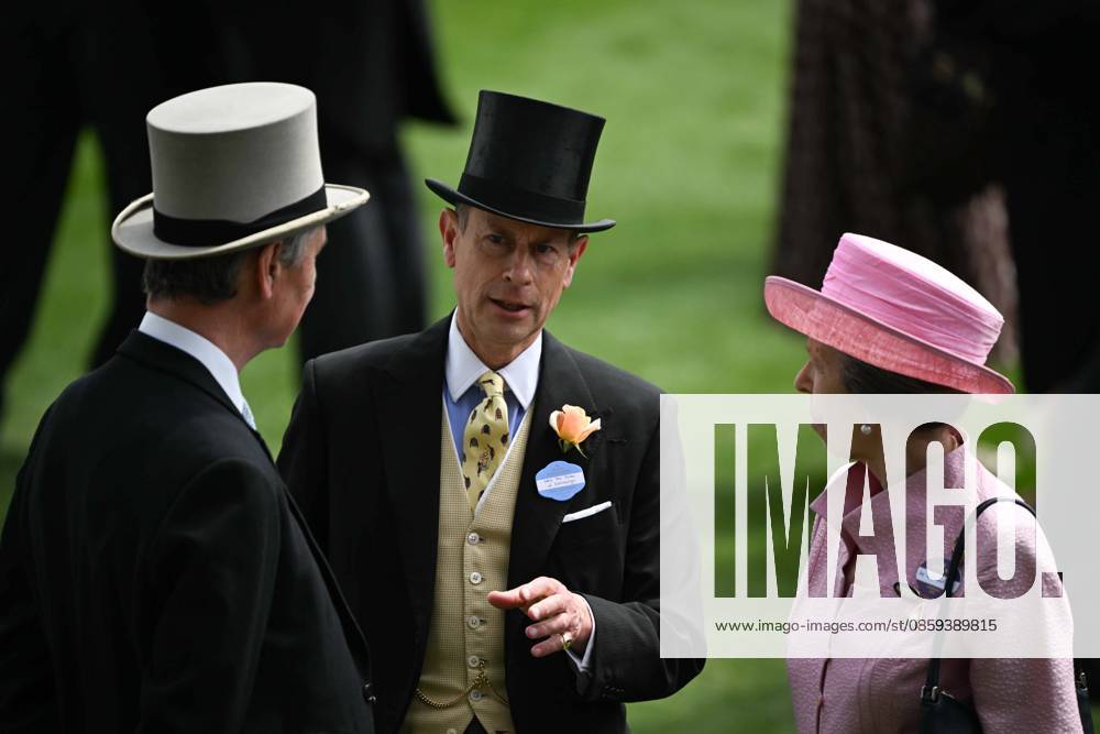 British royal family attends the Royal Ascot 2026 BERKSHIRE, UNITED KINGDOM - JUNE 17: Anne, Princess Royal (R), Prince Edward, Duke of Edinburgh (C) and Timothy Laurence (L) attend the second day of the traditional Royal Ascot horse racing event, which has been held since 1711, in Berkshire, United Kingdom on June 17, 2026. Rasid Necati Aslim Anadolu Berkshire United Kingdom. Editorial use only. Please get in touch for any other usage.
