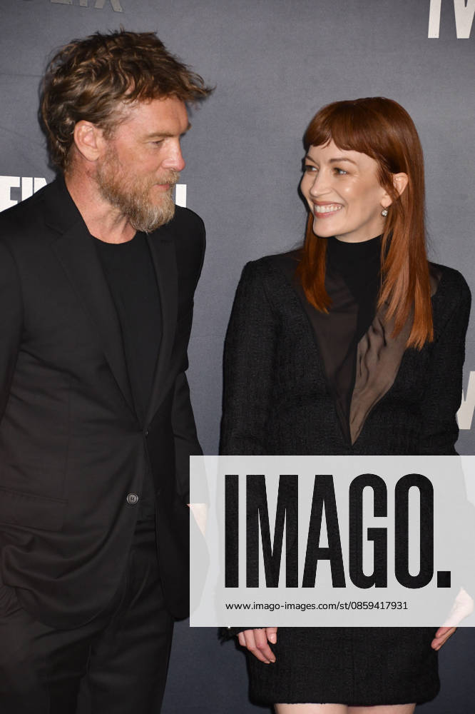 NEW YORK, NY - JUNE 17: Sam Worthington and Britt Lower at the Netflix premiere the New Harlan Coben series, I Will Find You on June 17, 2026 at The Plaza Hotel in New York City.