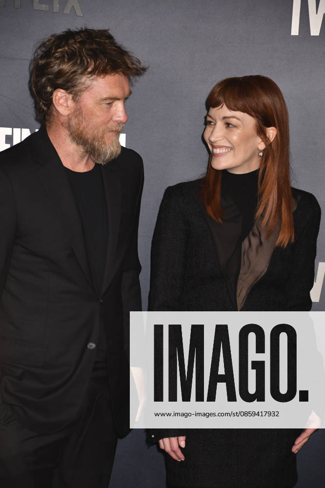 NEW YORK, NY - JUNE 17: Sam Worthington and Britt Lower at the Netflix premiere the New Harlan Coben series, I Will Find You on June 17, 2026 at The Plaza Hotel in New York City.