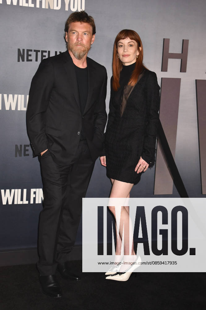 NEW YORK, NY - JUNE 17: Sam Worthington and Britt Lower at the Netflix premiere the New Harlan Coben series, I Will Find You on June 17, 2026 at The Plaza Hotel in New York City.