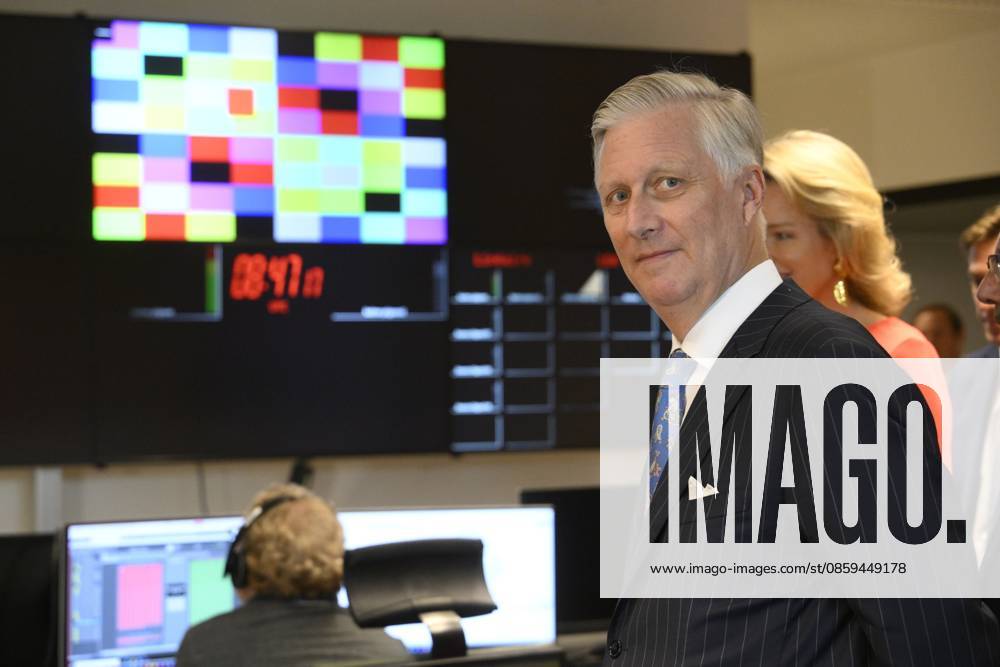 King Philippe And Queen Mathilde Visit Media Square EVERE, BELGIUM - JUNE 18: King Philippe of Belgium and Queen Mathilde of Belgium pictured visiting Media Square, the RTBF s new headquarters in Brussels.on June 18, 2026 in Evere, Belgium, 18 06 2026 Evere Belgium