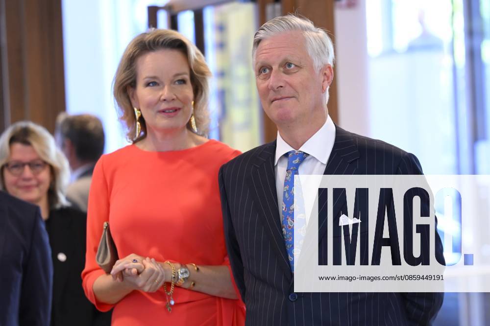 King Philippe And Queen Mathilde Visit Media Square EVERE, BELGIUM - JUNE 18: King Philippe of Belgium and Queen Mathilde of Belgium pictured visiting Media Square, the RTBF s new headquarters in Brussels.on June 18, 2026 in Evere, Belgium, 18 06 2026 Evere Belgium