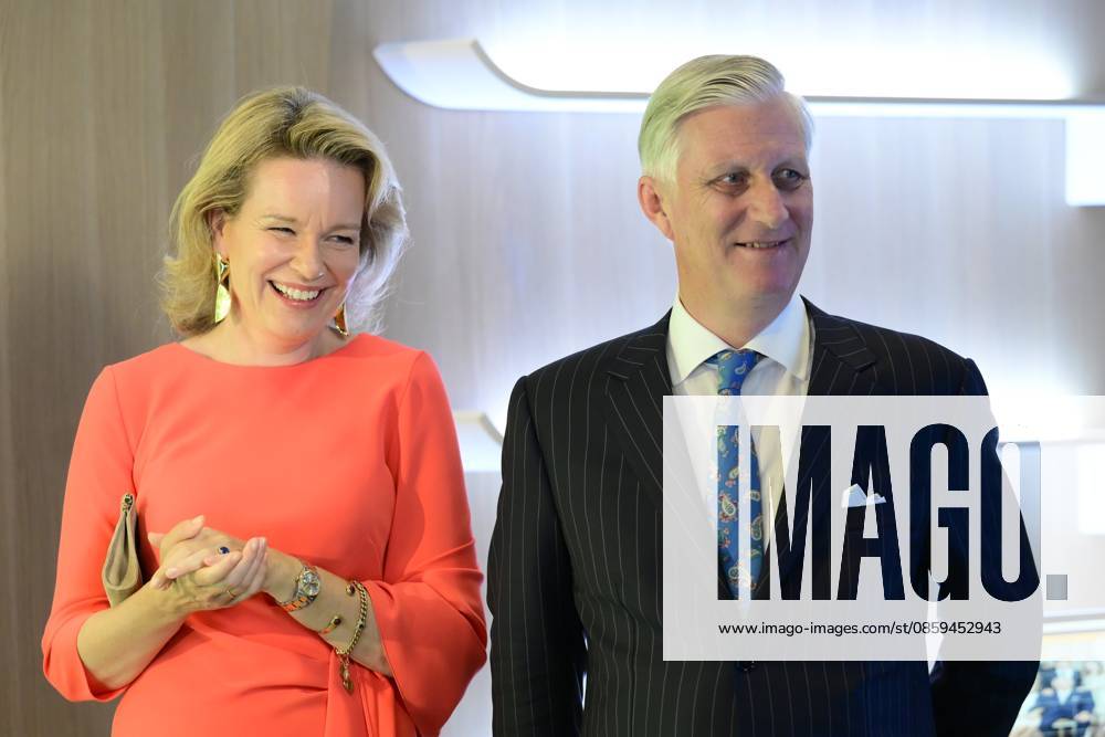 King Philippe And Queen Mathilde Visit Media Square EVERE, BELGIUM - JUNE 18: King Philippe of Belgium and Queen Mathilde of Belgium pictured visiting Media Square, the RTBF s new headquarters in Brussels.on June 18, 2026 in Evere, Belgium, 18 06 2026 Evere Belgium