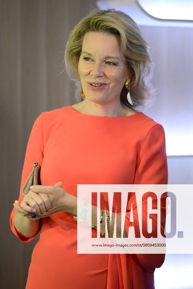King Philippe And Queen Mathilde Visit Media Square EVERE, BELGIUM - JUNE 18: Queen Mathilde of Belgium pictured visiting Media Square, the RTBF s new headquarters in Brussels.on June 18, 2026 in Evere, Belgium, 18 06 2026 Evere Belgium