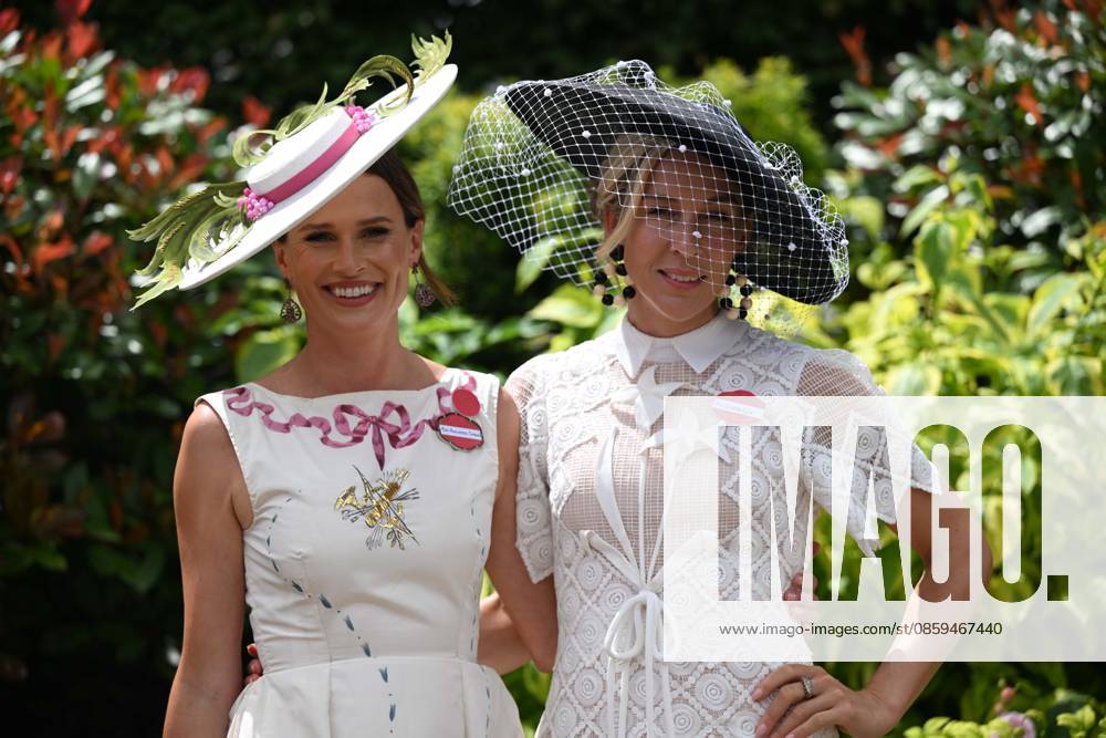 Royal Ascot 2026 BERKSHIRE, UNITED KINGDOM - JUNE 18: Visitors wearing elaborate hats and elegant outfits attend the third day of the traditional Royal Ascot horse racing event, held in the United Kingdom since 1711, at Ascot Racecourse in Berkshire, United Kingdom on June 18, 2026. Rasid Necati Aslim Anadolu Berkshire United Kingdom. Editorial use only. Please get in touch for any other usage.