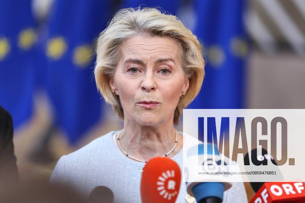 Brussels, Belgium, June 18, 2026, European Union Building, EU Summit, Ursula von der Leyen, President of the European Commission,detected_source_language