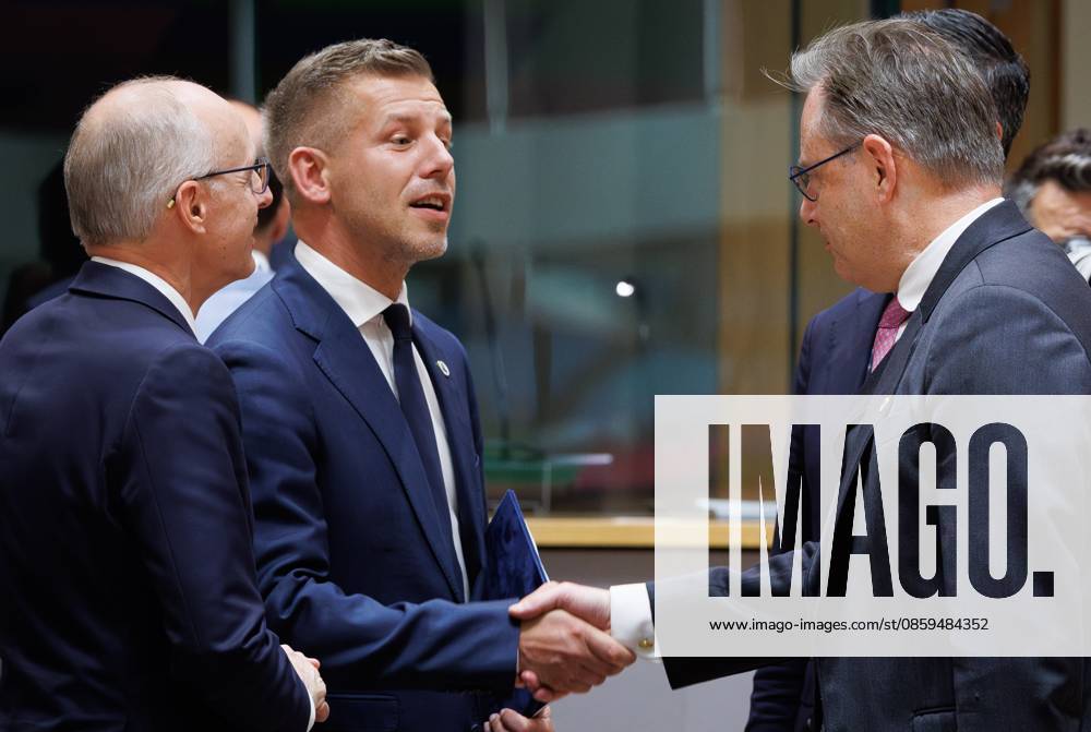 Luxembourgish Prime Minister Luc Frieden, Hungary Prime Minister Peter Magyar and Belgian Prime Minister Bart De Wever pictured during a European Council Summit, Thursday 18 June 2026, at the Council of the European Union, in Brussels. BENOITxDOPPAGNE 178116065