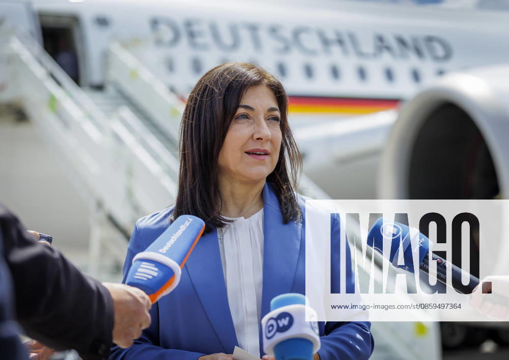 Katherina Reiche (CDU), Federal Minister for Economic Affairs and Energy, photographed during her trip to Turkey. Here at Berlin Airport. Photographed on behalf of the BMWE, Berlin, Germany,detected_source_language