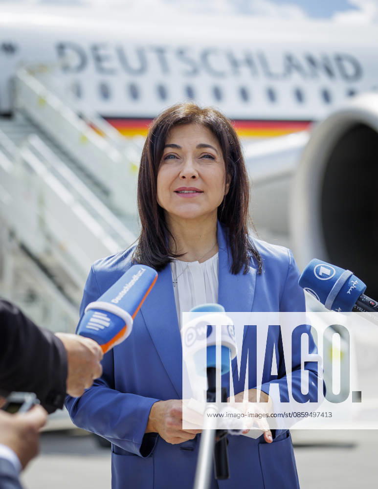 Katherina Reiche (CDU), Federal Minister for Economic Affairs and Energy, photographed during her trip to Turkey. Here at Berlin Airport. Photographed on behalf of the BMWE, Berlin, Germany,detected_source_language