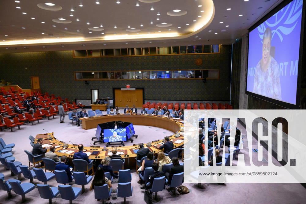 (260618) -- UNITED NATIONS, June 18, 2026 -- The Security Council holds a meeting on the situation in Libya at the UN headquarters in New York, June 18, 2026. The top UN envoy for Libya on Thursday called for advancing the political process in the country, building on the conclusion of a six-month-long structured dialogue. ( UN Photo Handout via Xinhua) UN-SECURITY COUNCIL MEETING-LIBYA LoeyxFelipe