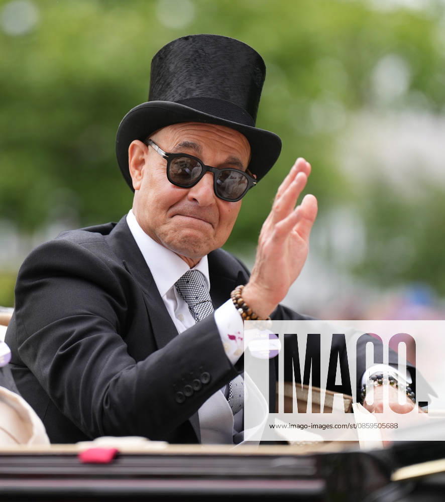Royal Ascot Day Three Stanley Tucci attends Day Three of Royal Ascot, at Ascot Racecourse, Ascot, Berkshire, UK, on the 18th June 2026. Picture by James Whatling Ascot Ascot Racecourse Berkshire United Kingdom WHA-0829