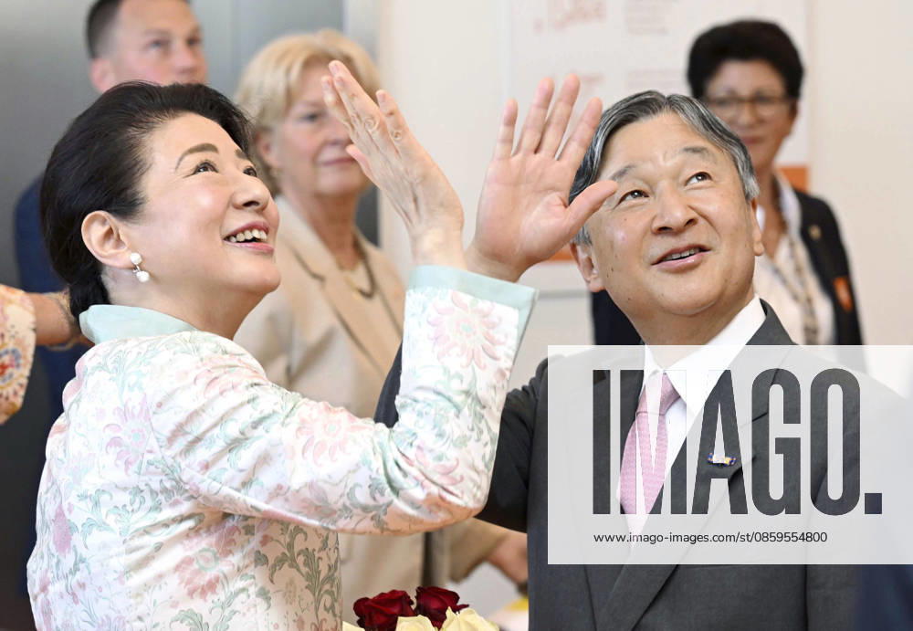 Japan s imperial couple visit children s cancer hospital in Utrecht Japan s Emperor Naruhito and Empress Masako wave as they are greeted upon arriving at a hospital for child cancer patients in Utrecht, the Netherlands, on June 19, 2026. (Pool photo) A14AA0005619473P