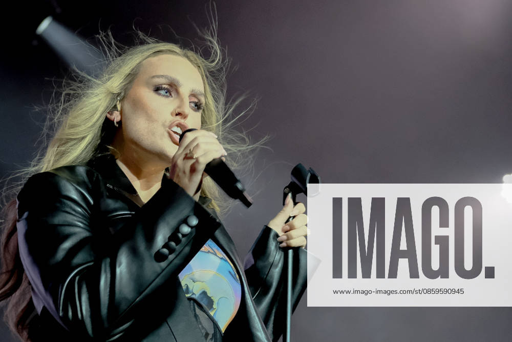 Perrie performs at the Isle of Wight festival in Newport, UK - 19 Jun 2026 English singer songwriter Perrie Louise Edwards known professionally as Perrie performing live on stage at the Isle of Wight festival. Her music career began when she auditioned for The X Factor UK, and joined the line up for Little Mix. She launched her career as a solo artist in 2024 Newport United Kingdom