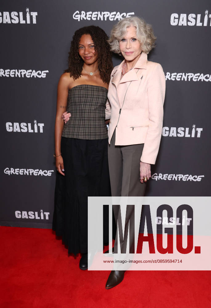 Santa Monica CA June 19: Leah Thomas, Jane Fonda. at the Los Angeles Premiere Of Gaslit held at The Laemmle Monica Film Center in Santa Monica, CA. on June 19, 2026 Credit: AdMedia Santa Monica USA - ZUMAa123 20260619_zaa_a123_143