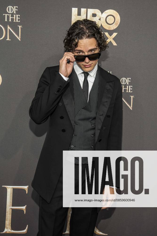 ABB HBO Harry Collett, wearing sunglasses, walked the red carpet at the German premiere of the third season of the HBO Original series House of the Dragon at Kino International on June 19, 2026, in Berlin, Germany,detected_source_language