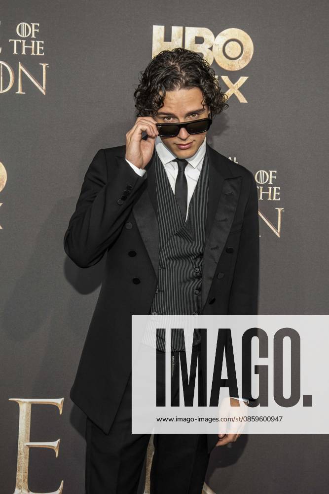 ABB HBO Harry Collett, wearing sunglasses, walked the red carpet at the German premiere of the third season of the HBO Original series House of the Dragon at Kino International on June 19, 2026, in Berlin, Germany,detected_source_language