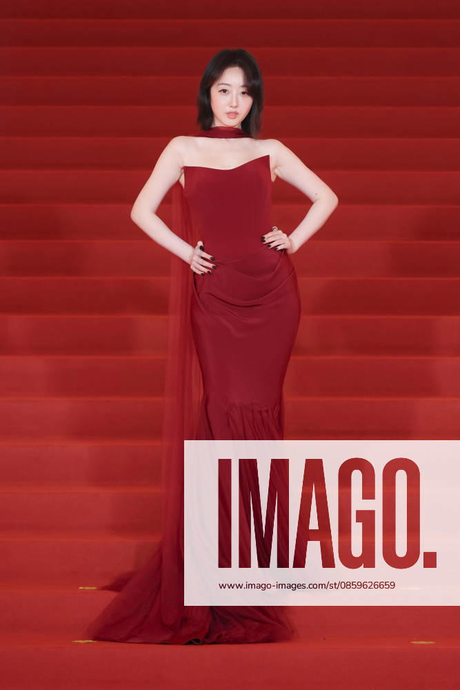 Actress Jiang Mengjie arrives at the red carpet of the closing ceremony for the 28th Shanghai International Film Festival on June 20, 2026 in Shanghai, China.