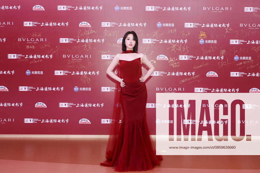 Actress Jiang Mengjie arrives at the red carpet of the closing ceremony for the 28th Shanghai International Film Festival on June 20, 2026 in Shanghai, China.