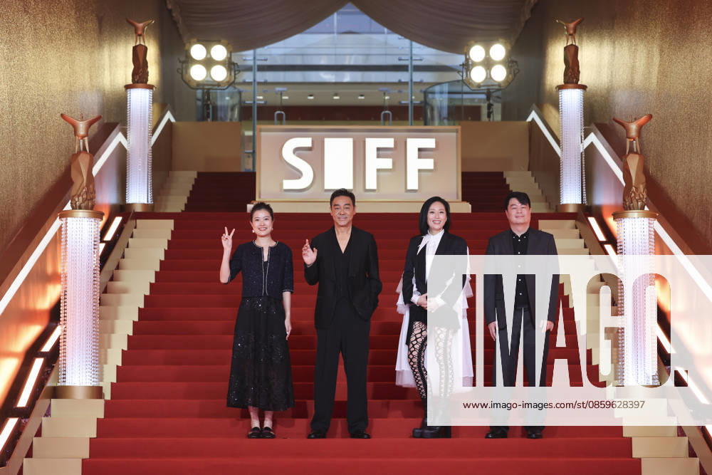 Actor Sean Lau Ching-wan (L2) arrives at the red carpet of the closing ceremony for the 28th Shanghai International Film Festival on June 20, 2026 in Shanghai, China.