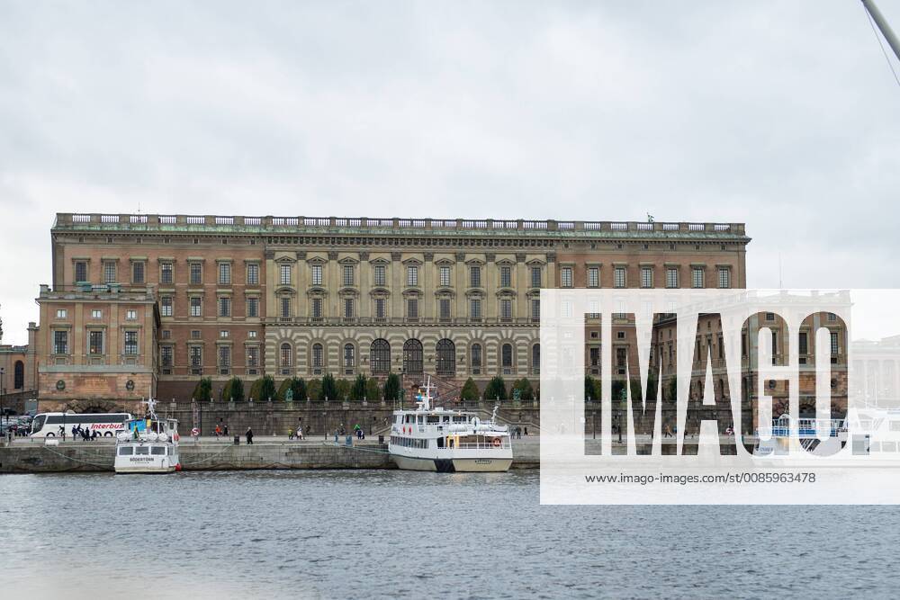 Vybild över Stockholms slott den 9 oktober 2018 i Stockholm.
