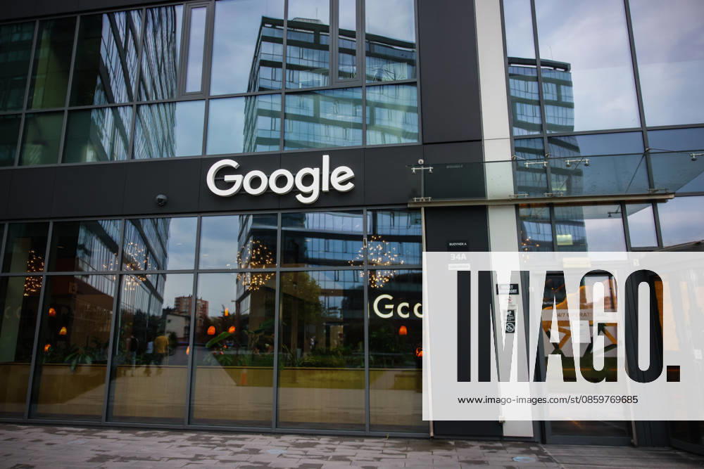 Google Opens New Office In Poland Google logo is seen on a building during the opening of Google new office space in Krakow, Poland on June 22, 2026. Located in Tertium Business Park building, the offICE is a second location for Google in the city. Krakow Poland